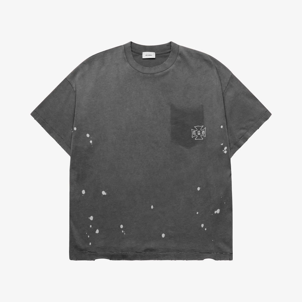 トップス ASKYURSELF STAINED POCKET T STAINED POCKET T - ASKYURSELF