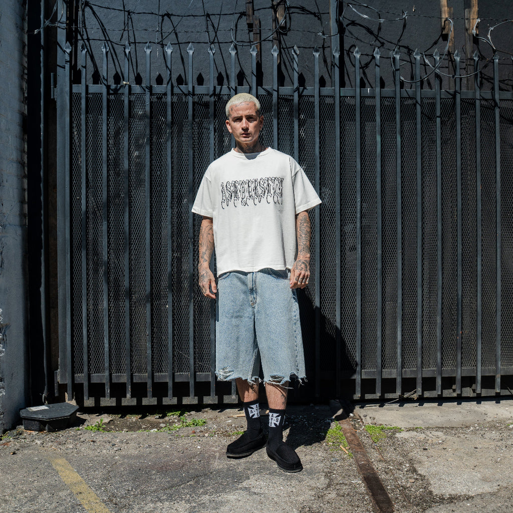 パンツ ASKYURSELF FRAYED BAGGY DENIM SHORTS ASKYURSELF_E-COMM-03624_1024x.