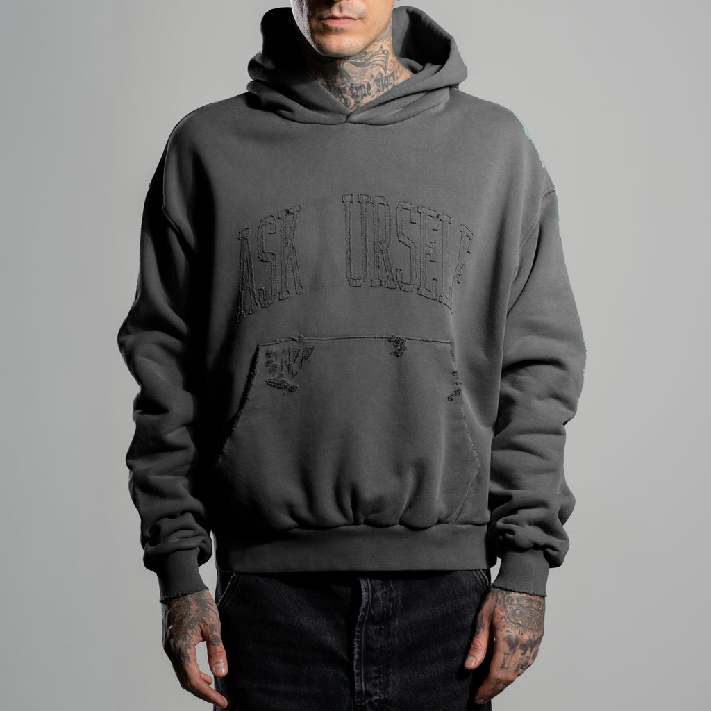 VINTAGE COLLEGE HOODIE - ASKYURSELF