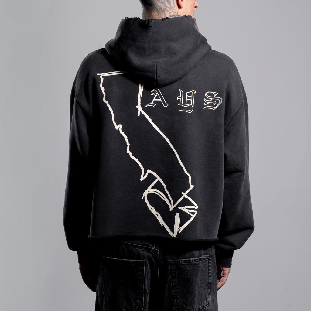 RAW CALI BANNED ZIP HOODIE - ASKYURSELF