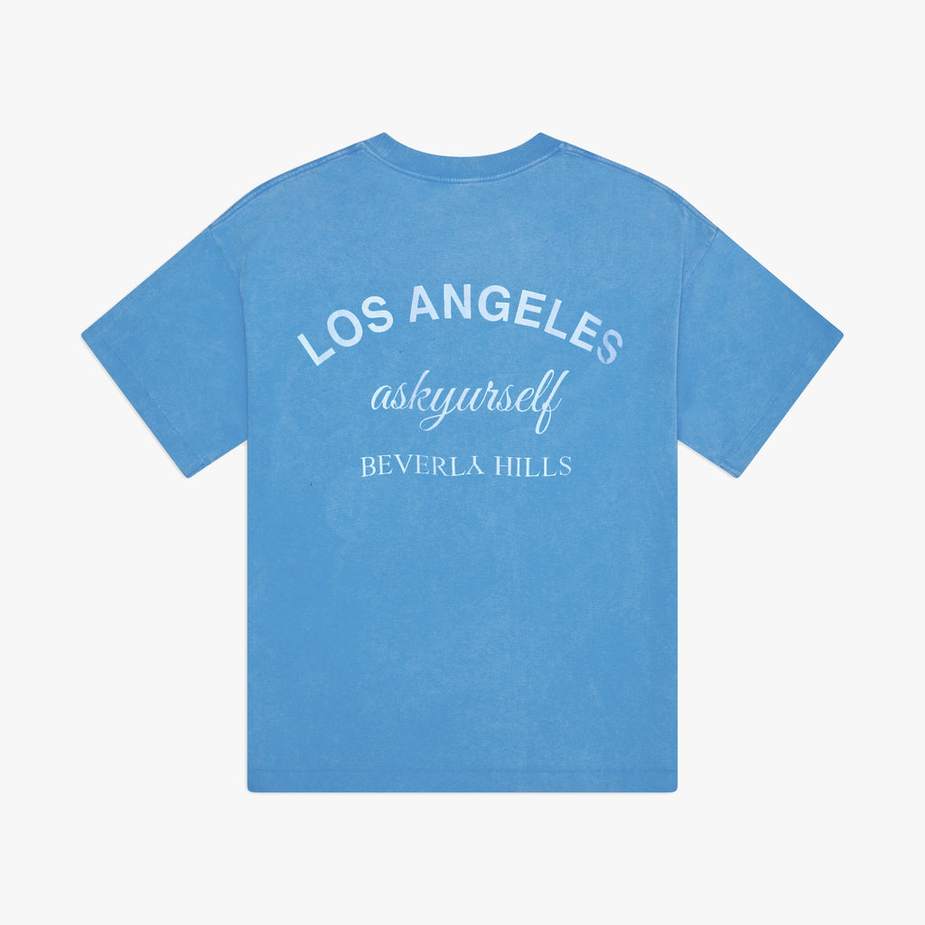 【ASKYURSELF】BEVERLY HILLS T ビバリーヒルズTシャツ 水色 BEVERLYHILLSBLUE_102_1600x.jpg