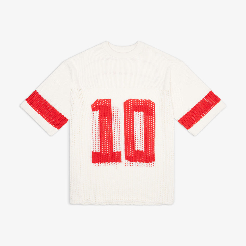 white knit jersey