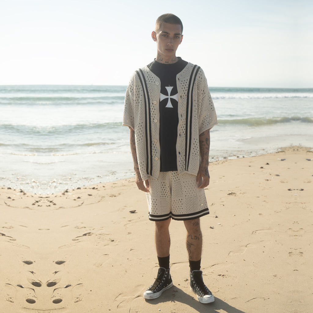 BANNED KNIT BASEBALL SHIRT - ASKYURSELF