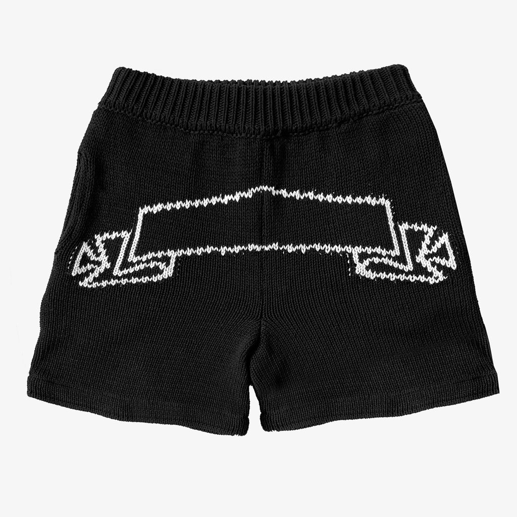 BANNED CHUNKY KNIT SHORTS - ASKYURSELF