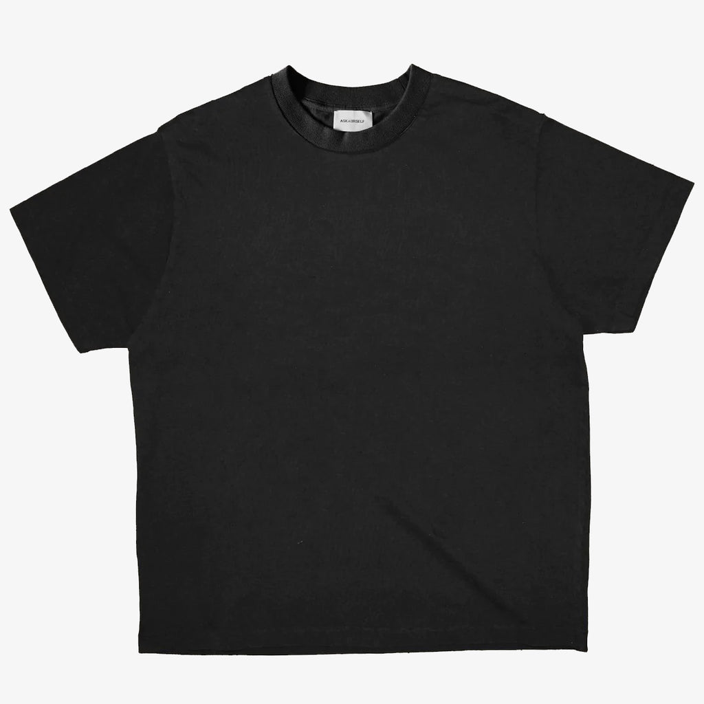 ⅄ - Vintage Essential T (washed black) – ASKYURSELF