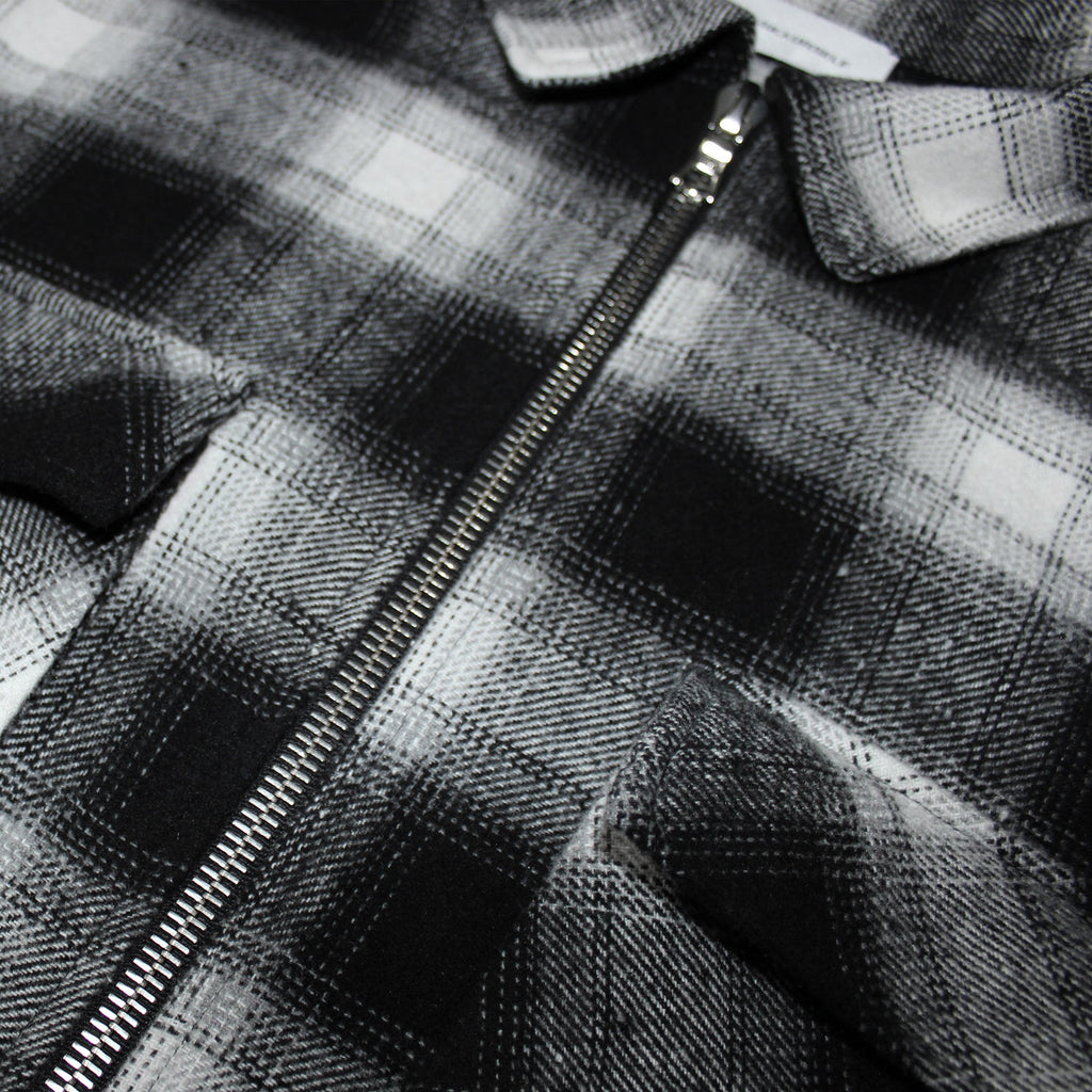 ⅄ - Zip Up Flannel (black / white) – ASKYURSELF