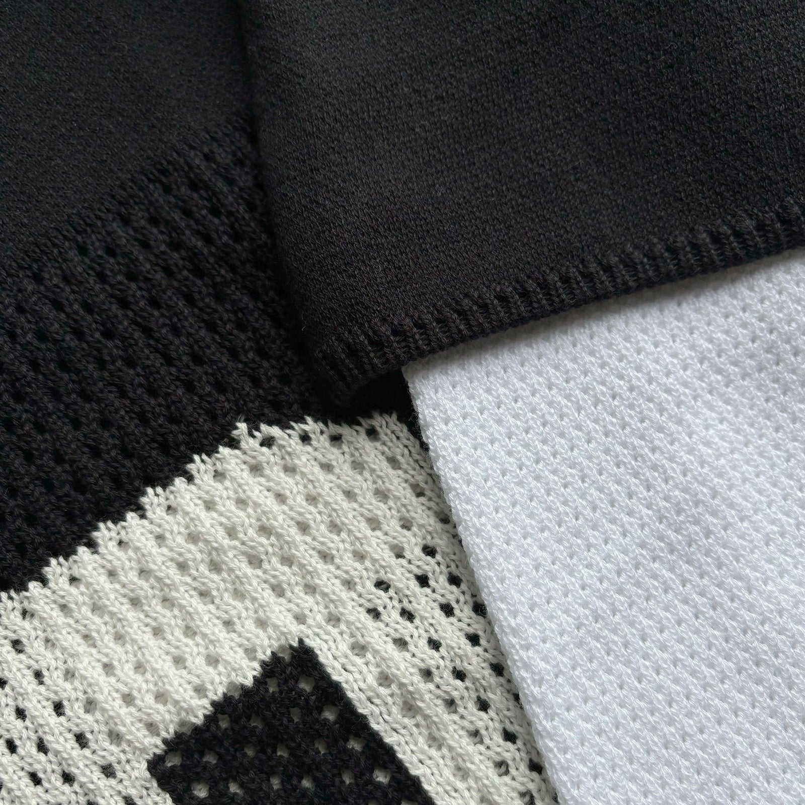 LAYERED KNIT MESH JERSEY - ASKYURSELF