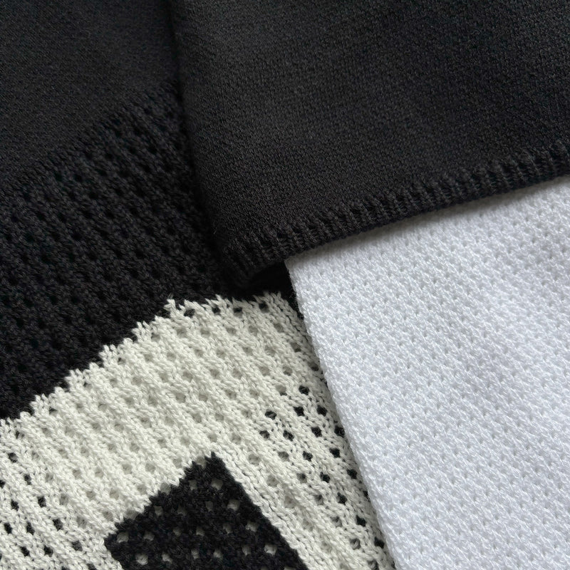 LAYERED KNIT MESH JERSEY