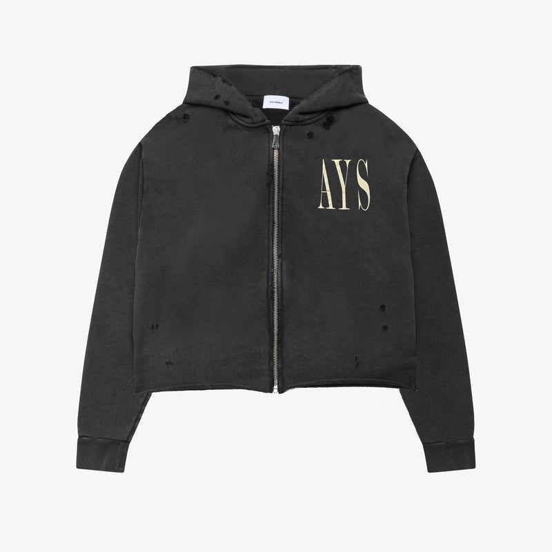RAW CALI BANNED ZIP HOODIE