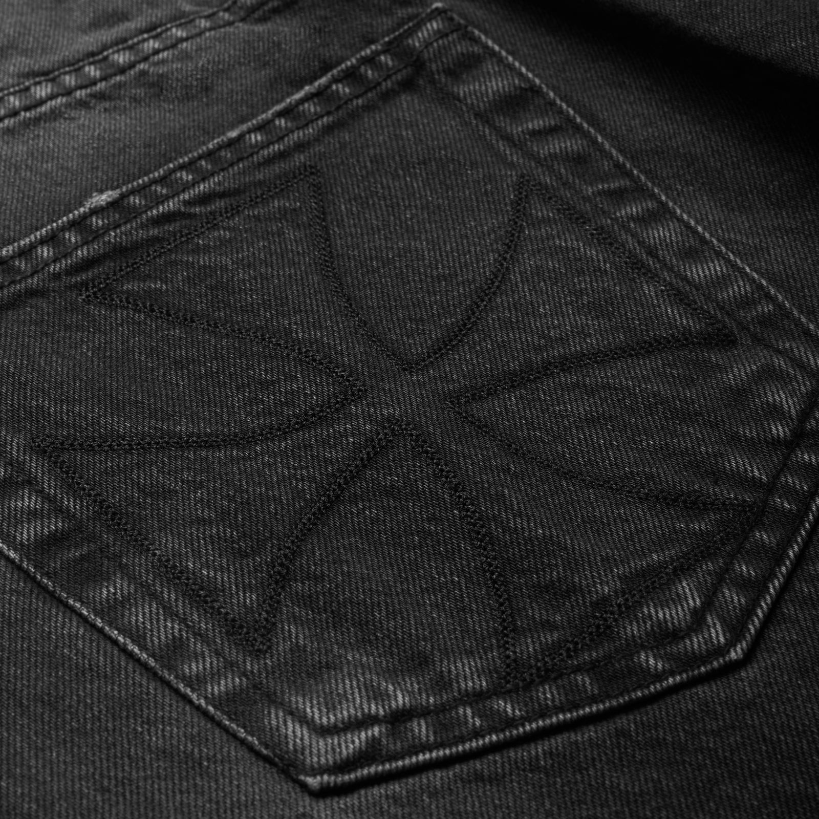 CROSS POCKET PHRASE JEANS - ASKYURSELF