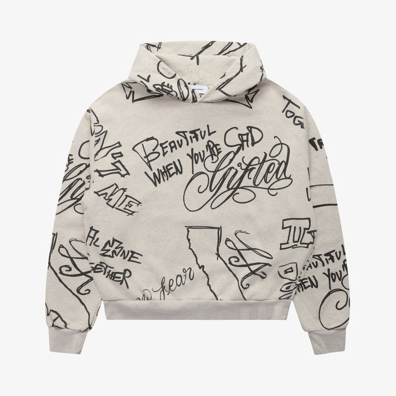 SCRIBBLE VINTAGE HOODIE