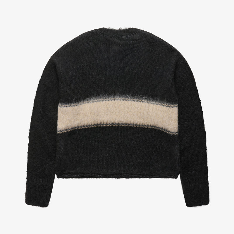 WRAPPED BANNED BRUSHED KNIT