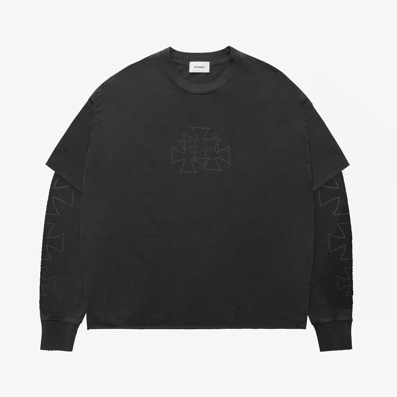 CROSS STUDS TWOINONE LS