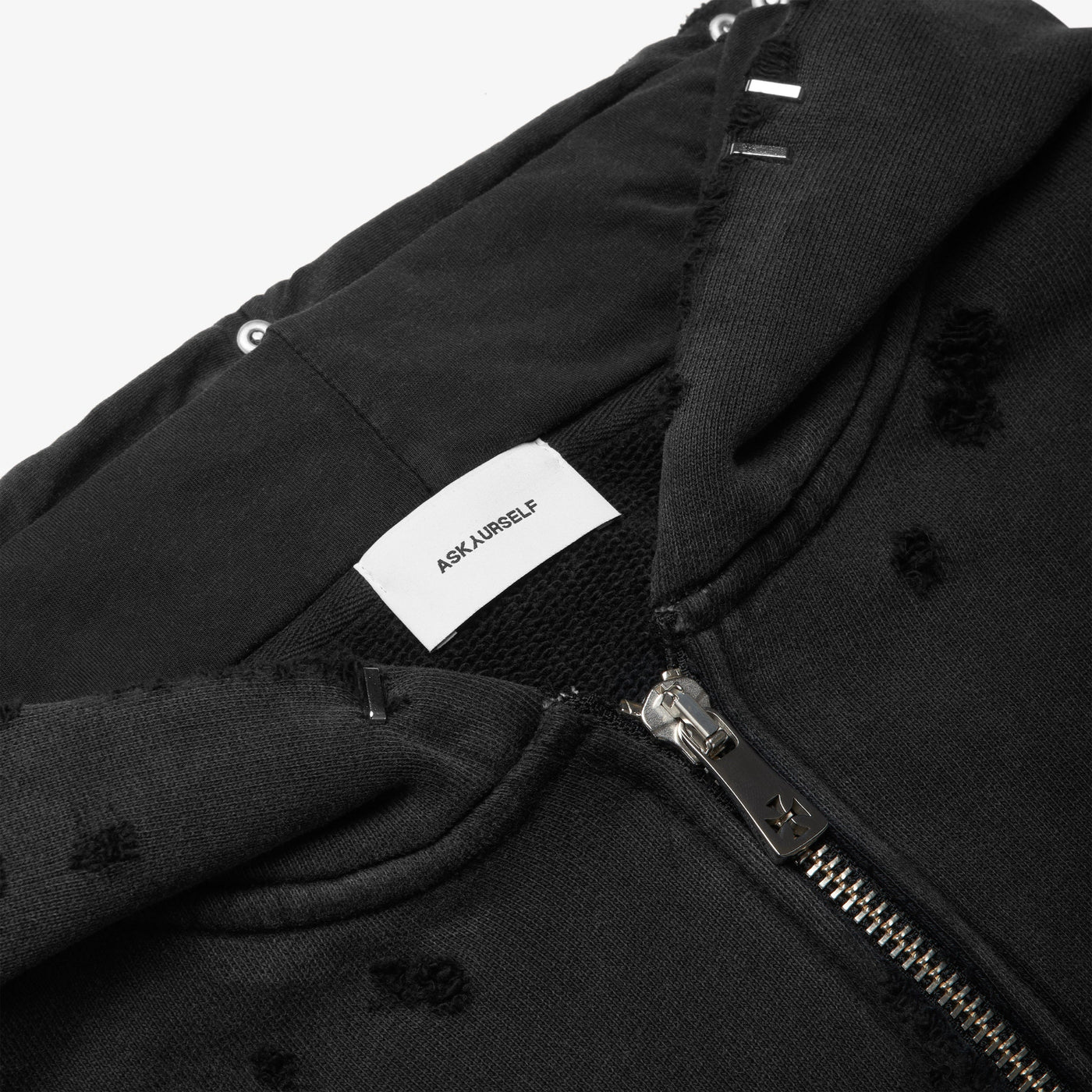 CROPPED VINTAGE ZIP HOODIE - ASKYURSELF