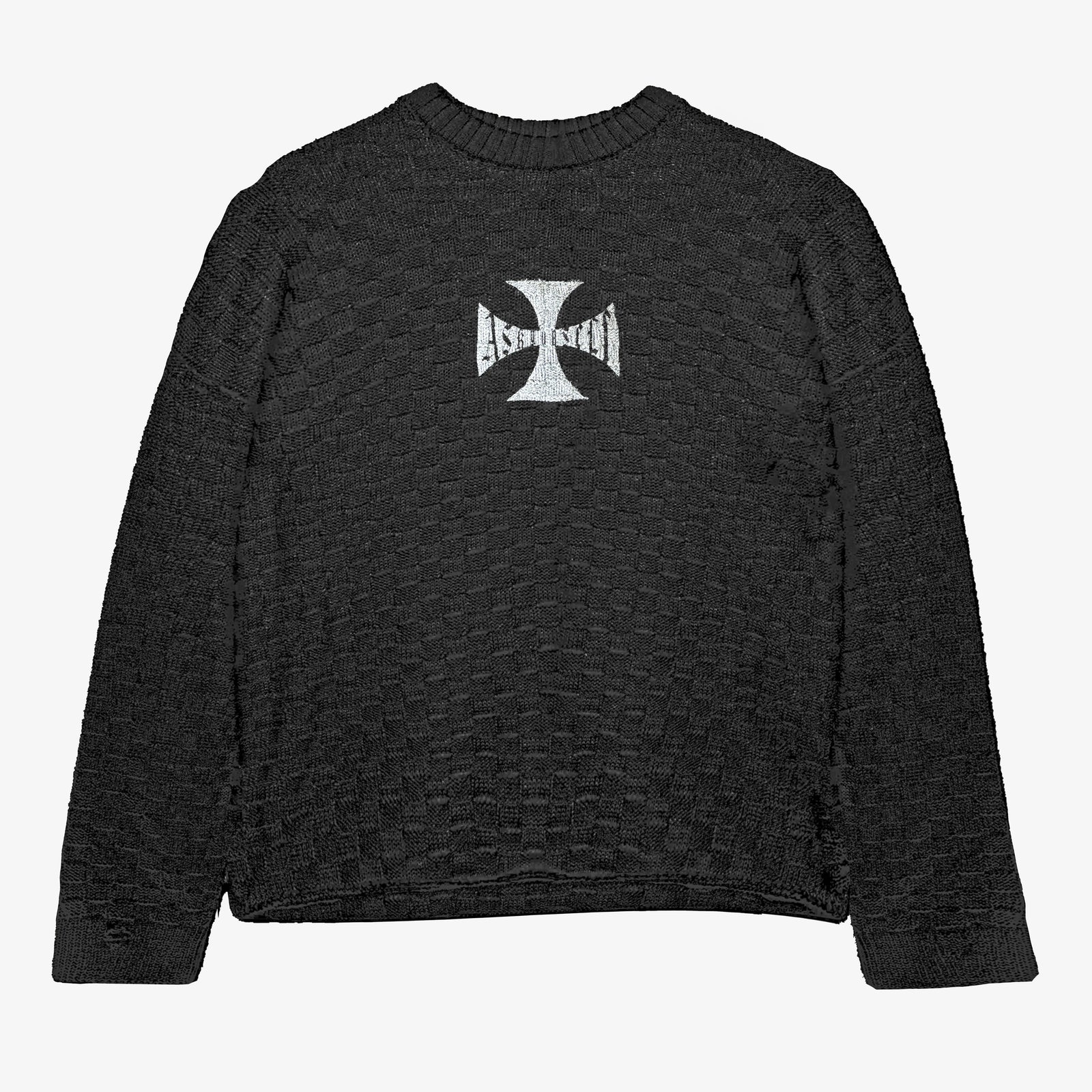 askyurself ⅽhunkyⅽlossknit ASKYURSELF-Checker-Merino-