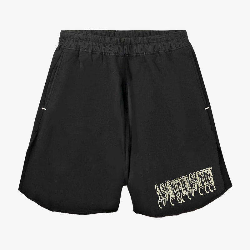 GOTH RAW FLEECE SHORTS
