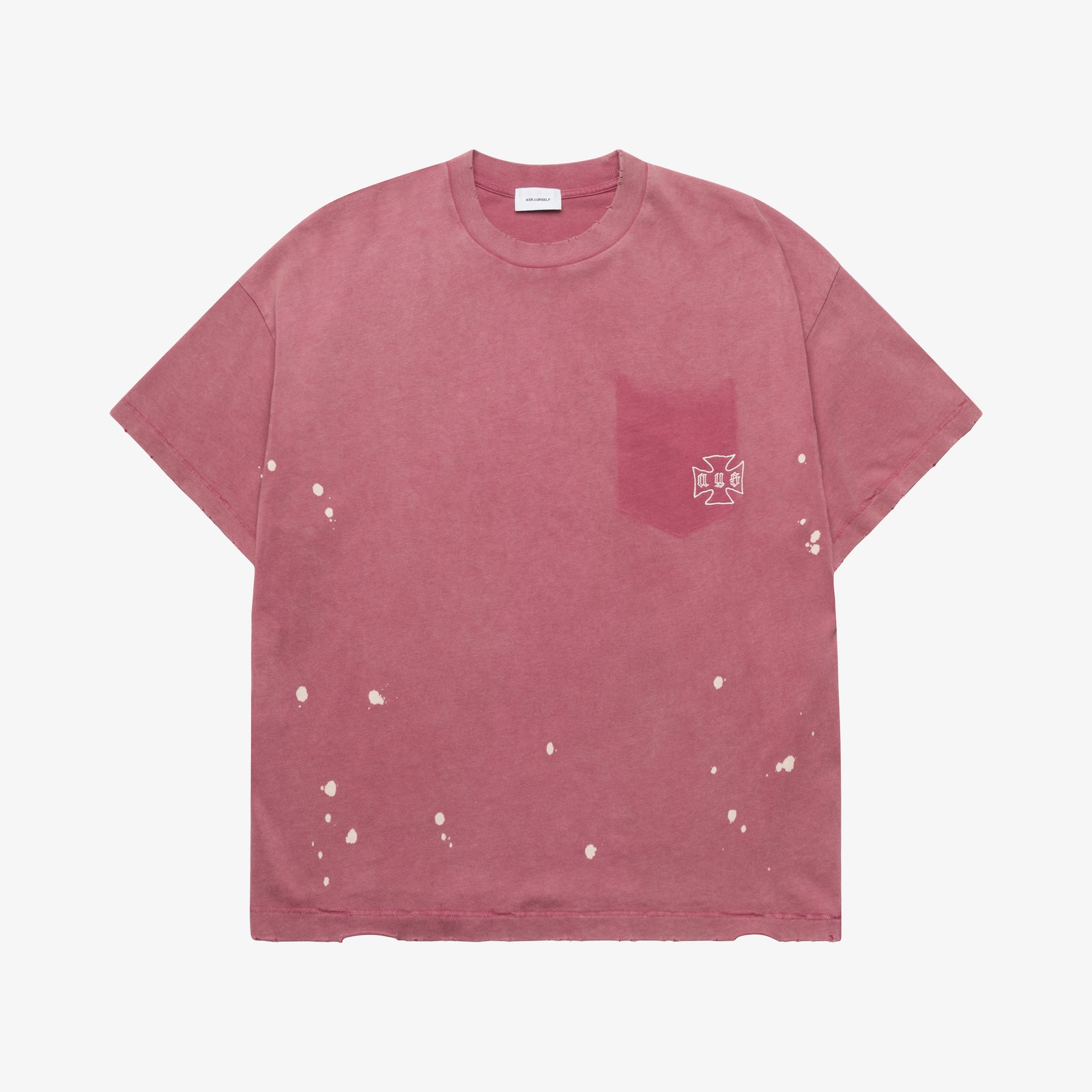 トップス ASKYURSELF STAINED POCKET T STAINED POCKET T - ASKYURSELF