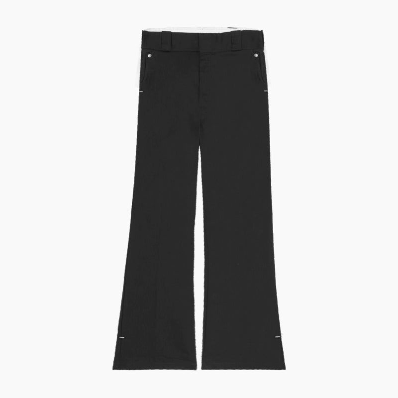 Black Twill Pants, cotton mix, flared fit, work inspired front pockets