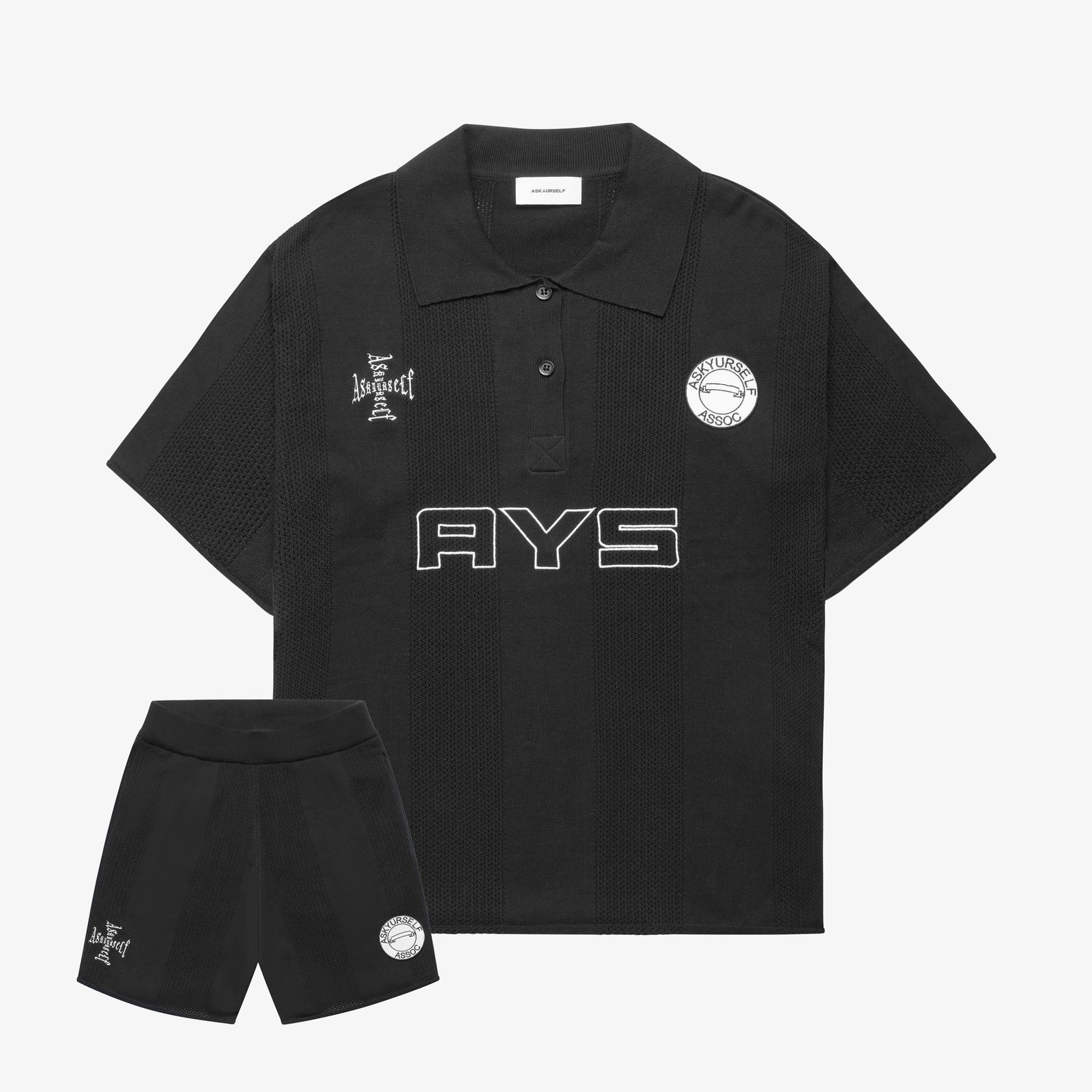 ASKYURSELF アスクユアセルフ SOCCER KNIT JERSEY SS クロス SOCCER KNIT JERSEY SET – ASKYURSELF