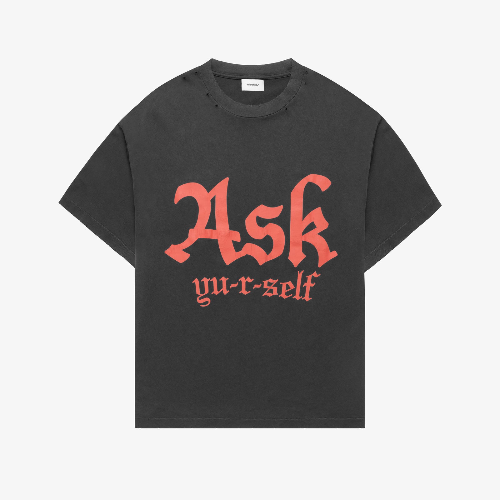 YELLOW BANNED T - ASKYURSELF