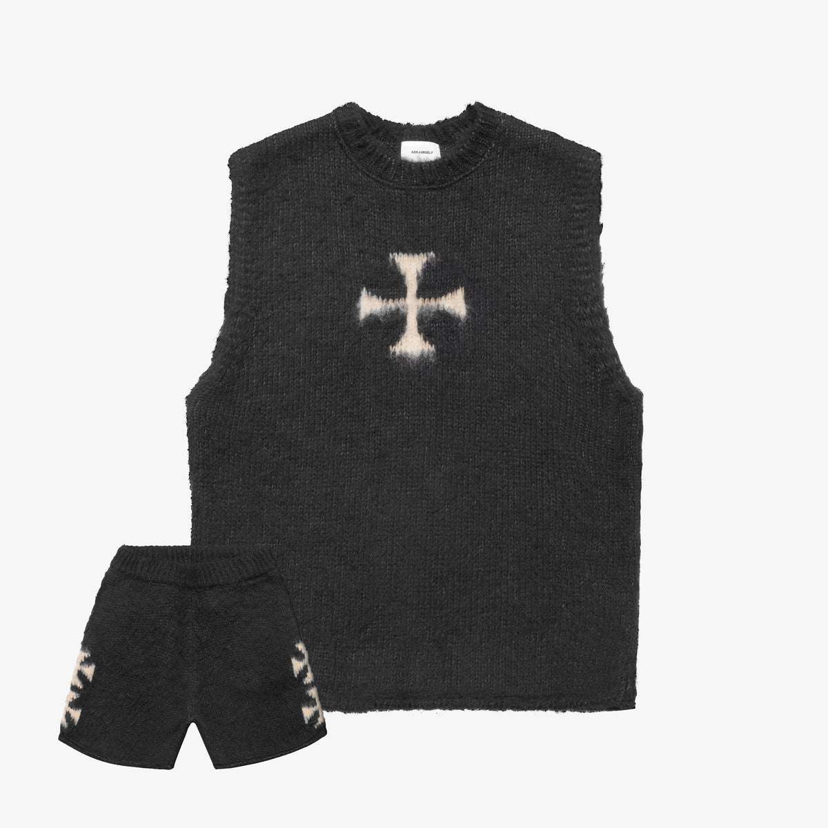 トップス ASKYURSELF WARM UP KNIT JERSEY WARM UP KNIT JERSEY - ASKYURSELF