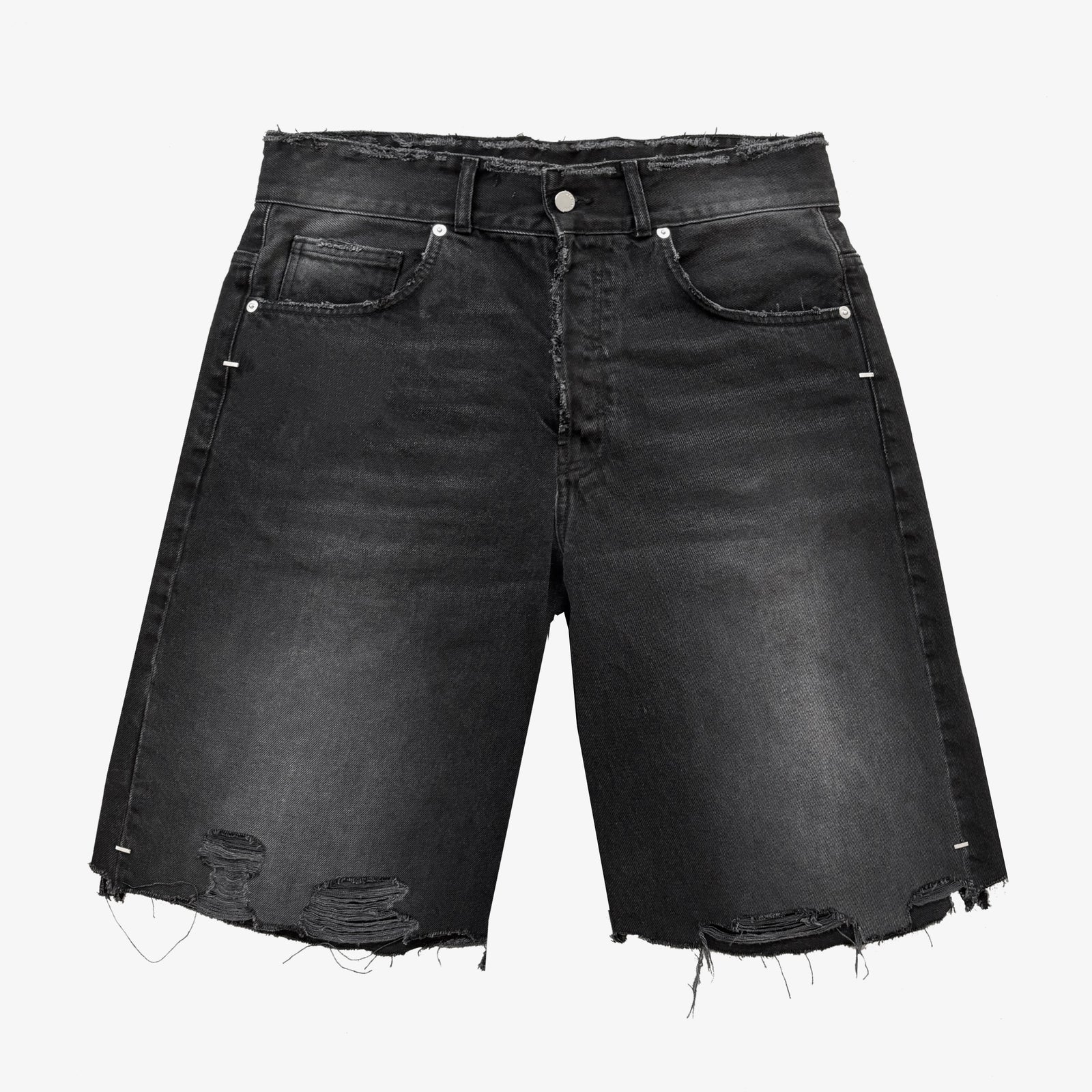 新品ASKYURSELF FRAYED BAGGY DENIM SHORTS FRAYED BAGGY SHORTS - ASKYURSELF