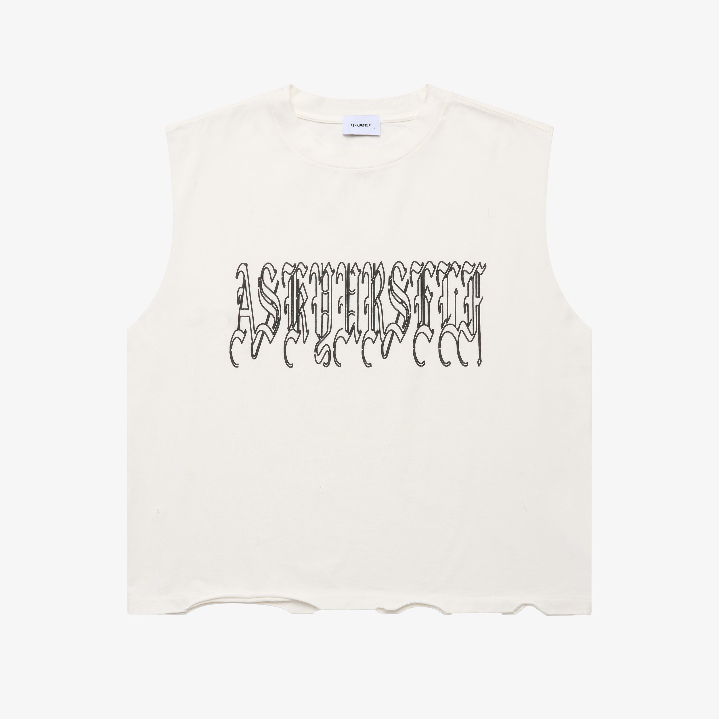 【ASKYURSELF】 GOTH LOGO タンクトップ 2色 ASKYURSELF】 GOTH LOGO タンクトップ 2色 タンクトップ