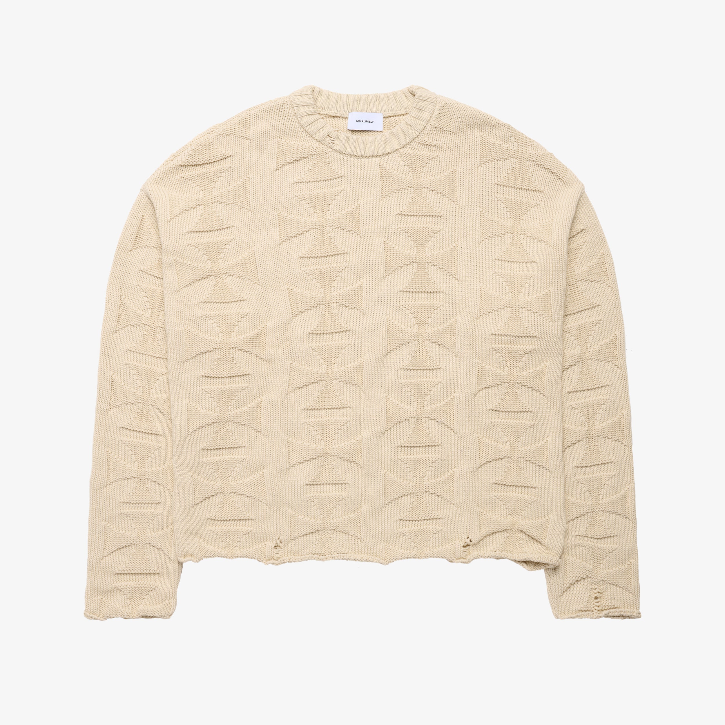 【ASKYURSELF】WARM UP KNIT JERSEY チャンキーニットジャージー アスクユアセルフ ASKYURSELF ASKYURSELF ニット WARM UP KNIT