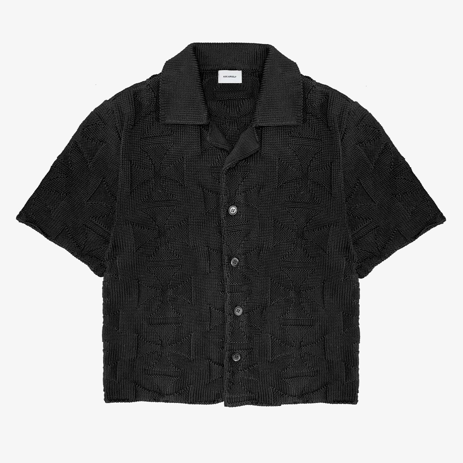 MONO CROSS KNIT SHIRT - ASKYURSELF