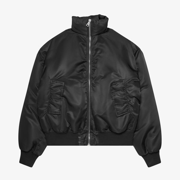 NYLON PUFFER BOMBER JACKET