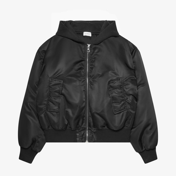 通販 HOODED BOMBER JACKET - ASKYURSELF ジャケット・アウター