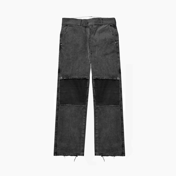 パンツ ASKYURSELF / zip flare canvas jogger L FADED BANNED RAW JOGGER - ASKYURSELF