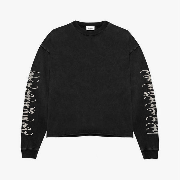 トップス ASKYURSELF PROMISE TOUR LS Tee M ASKYURSELF-promise-LS-black-