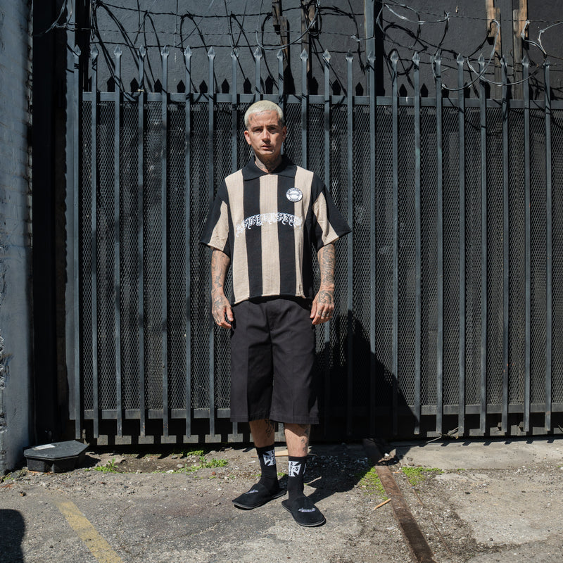 STRIPED SOCCER KNIT JERSEY SS