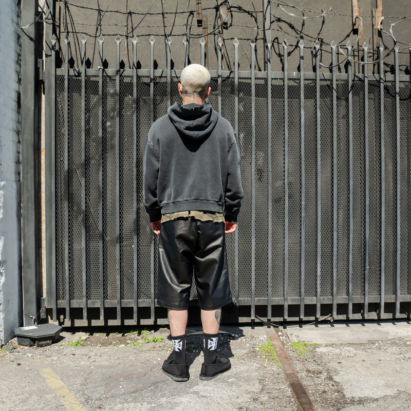 CROPPED VINTAGE ZIP HOODIE