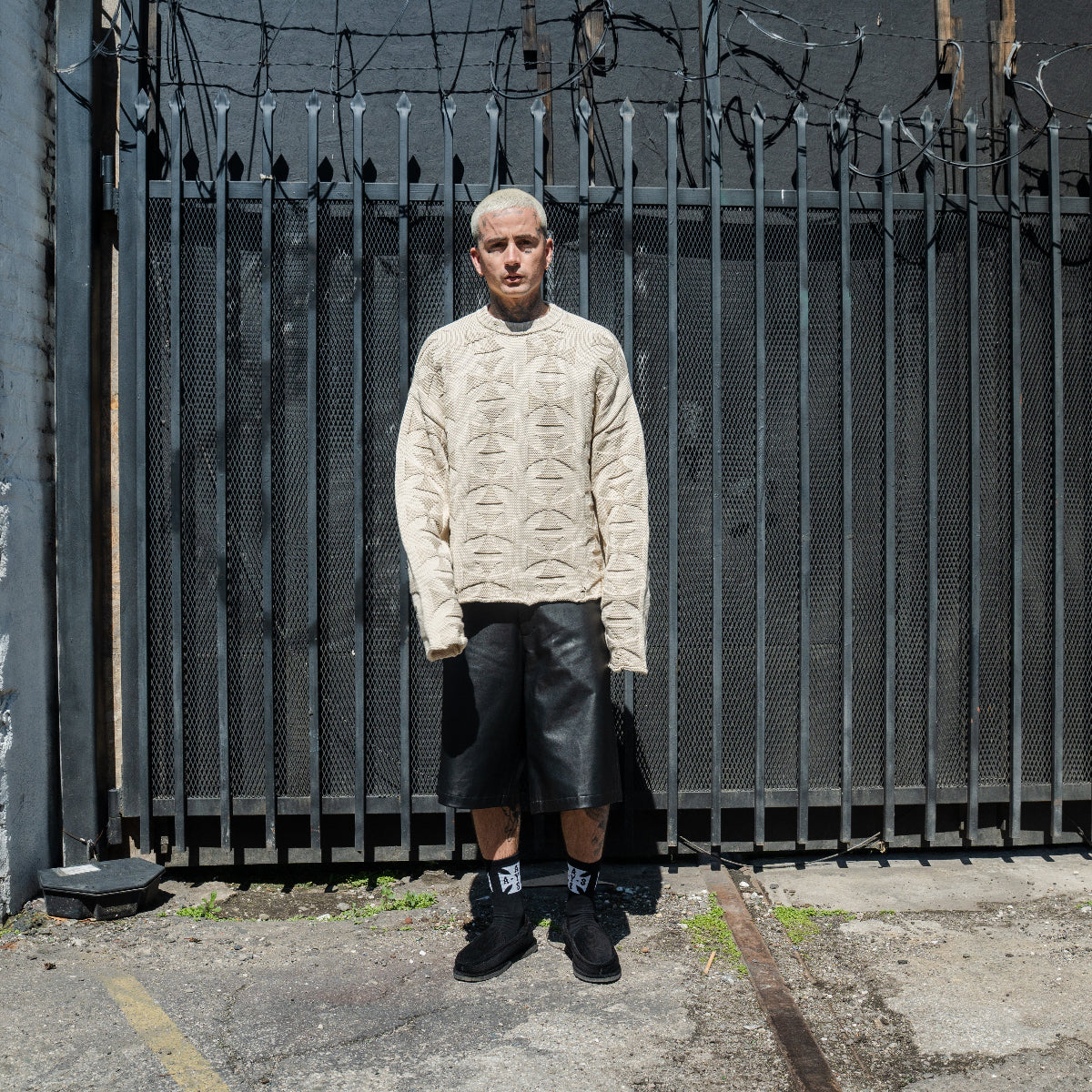 RAW MONO CROSS KNIT - ASKYURSELF