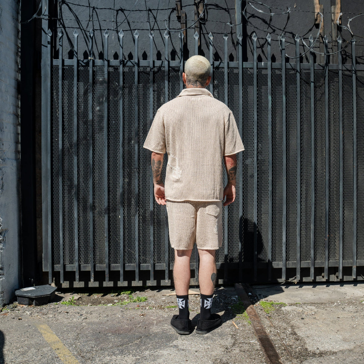 BANNED CROCHET KNIT SHORTS - ASKYURSELF