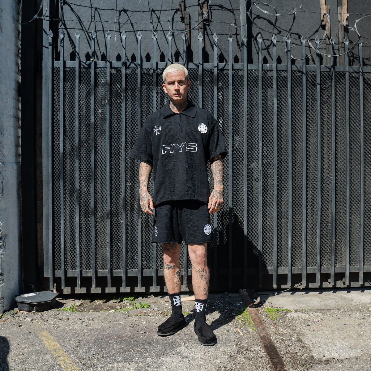 ASKYURSELF アスクユアセルフ STRIPED SOCCER KNIT JERSEY SS SOCCER KNIT JERSEY LS - ASKYURSELF