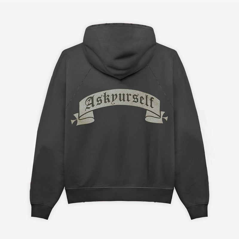 FADED BANNED REPAIRED  HOODIE