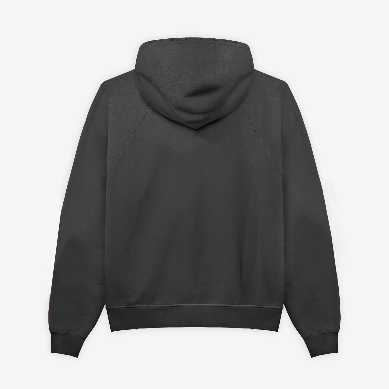 ASKYURSELF アスクユアセルフ ESSENTIAL REPAIRED HOODIE 黒 ESSENTIAL REPAIRED HOODIE - ASKYURSELF