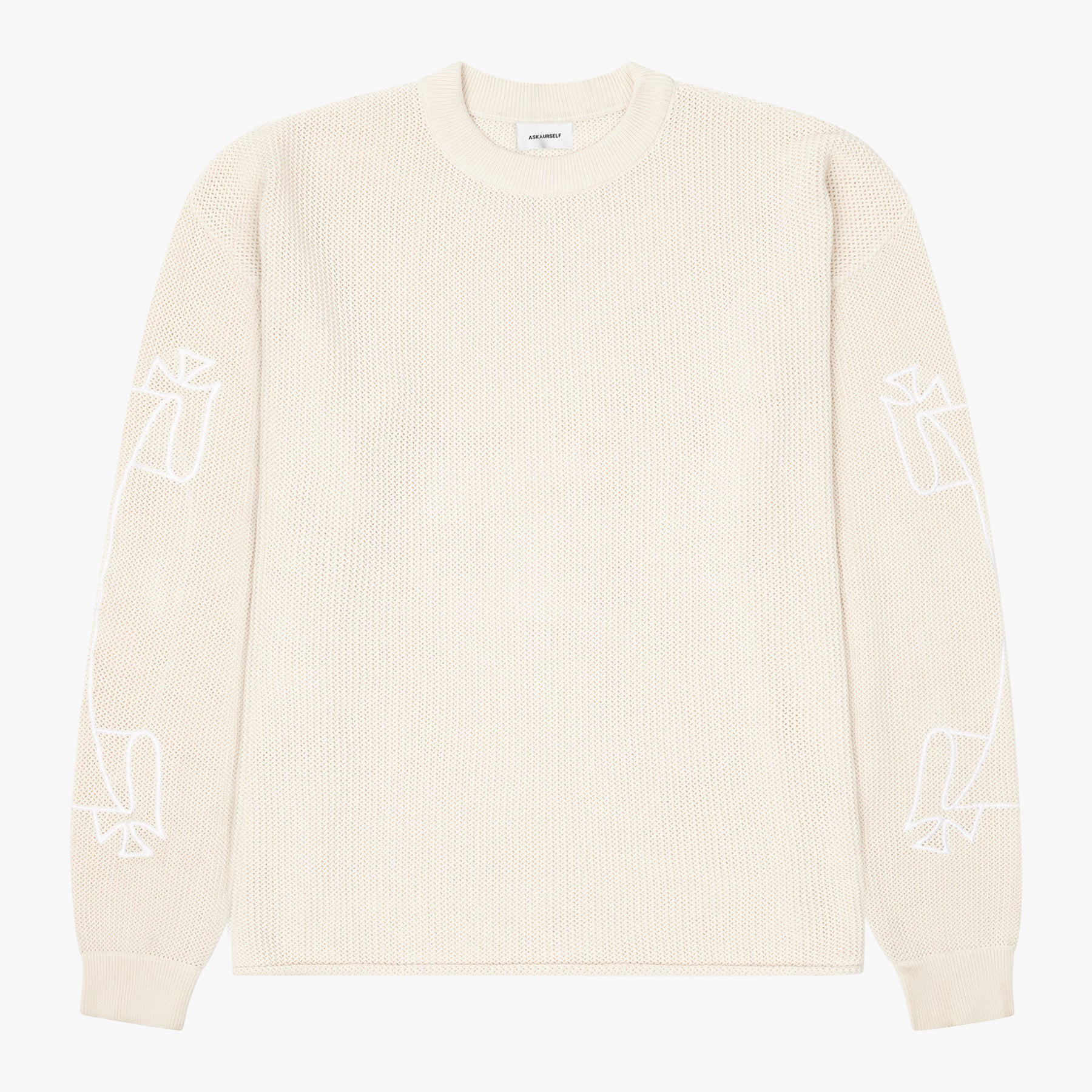 ASKYURSELF - BANNED CROCHET KNIT SHIRT