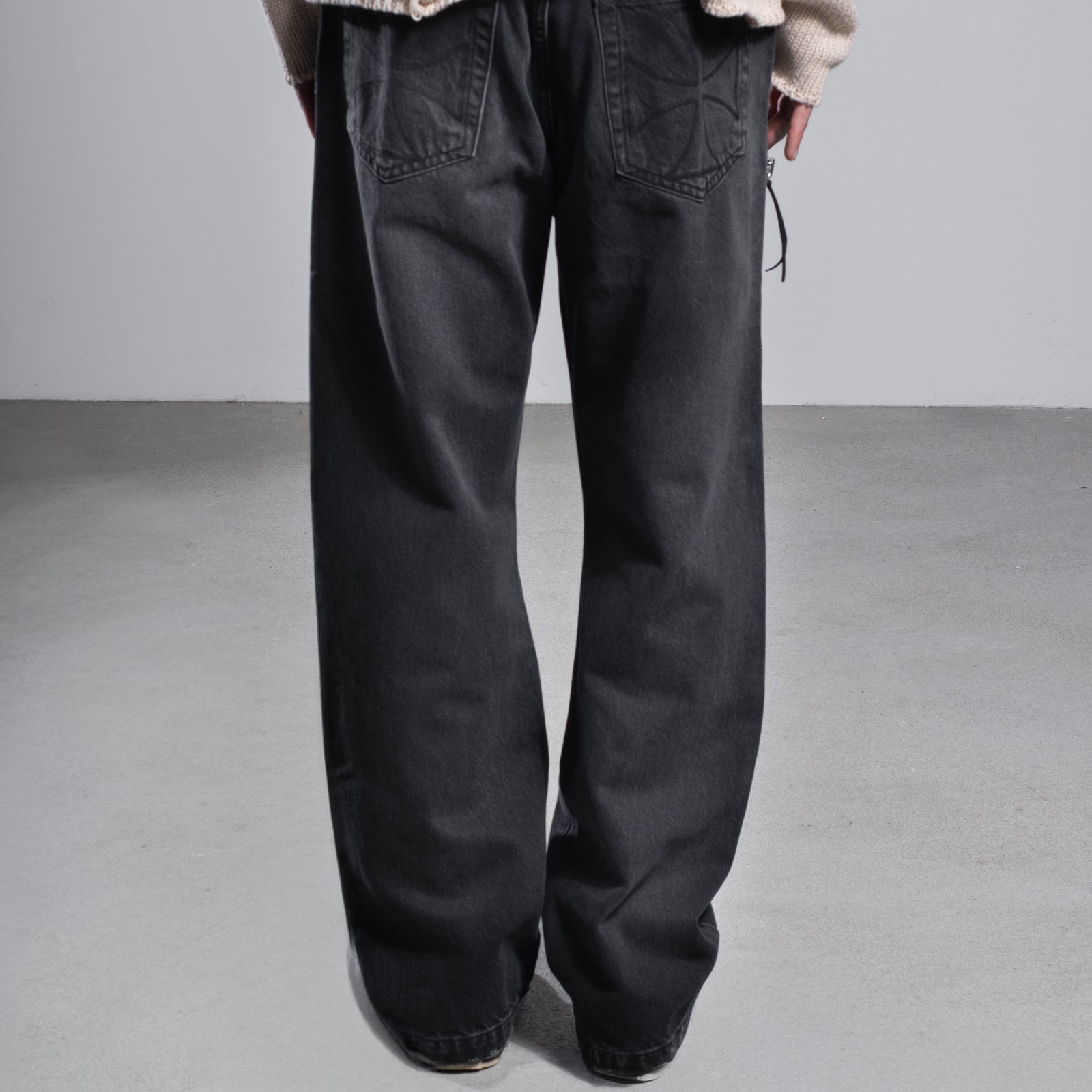 CROSS POCKET PHRASE JEANS - ASKYURSELF