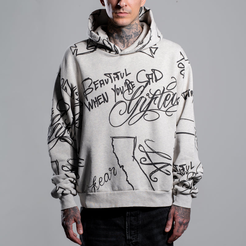 SCRIBBLE VINTAGE HOODIE