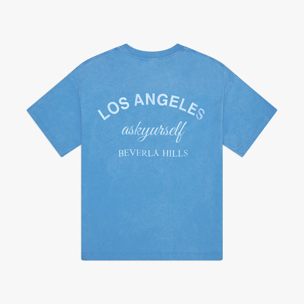 askyurself Beverly Hills tshirt blue