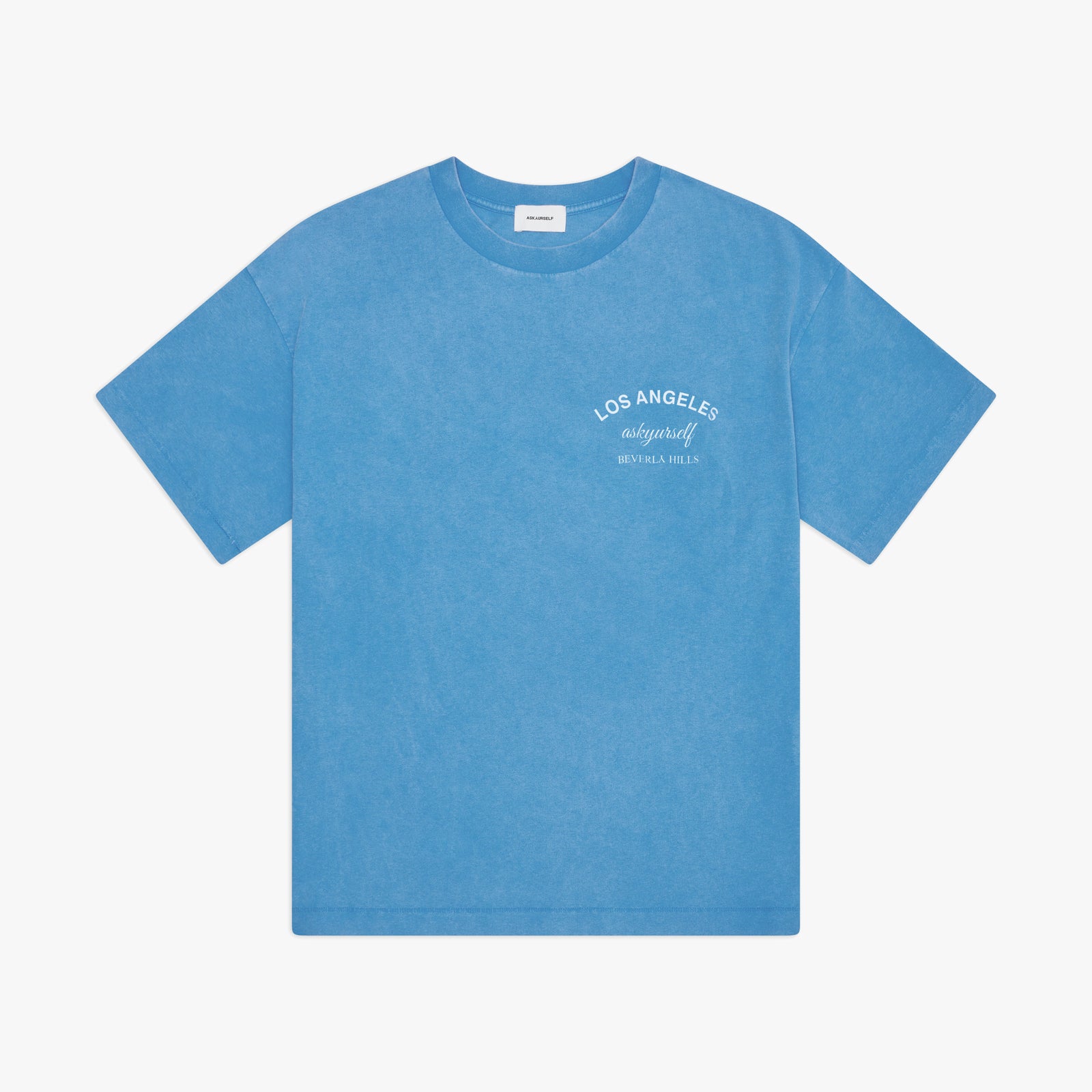 【ASKYURSELF】BEVERLY HILLS T ビバリーヒルズTシャツ 水色 BEVERLYHILLSBLUE_102_1600x.jpg