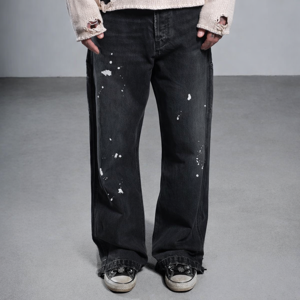 PHRASE PAINTER JEANS - ASKYURSELF PHRASE PAINTER JEANS - ASKYURSELF