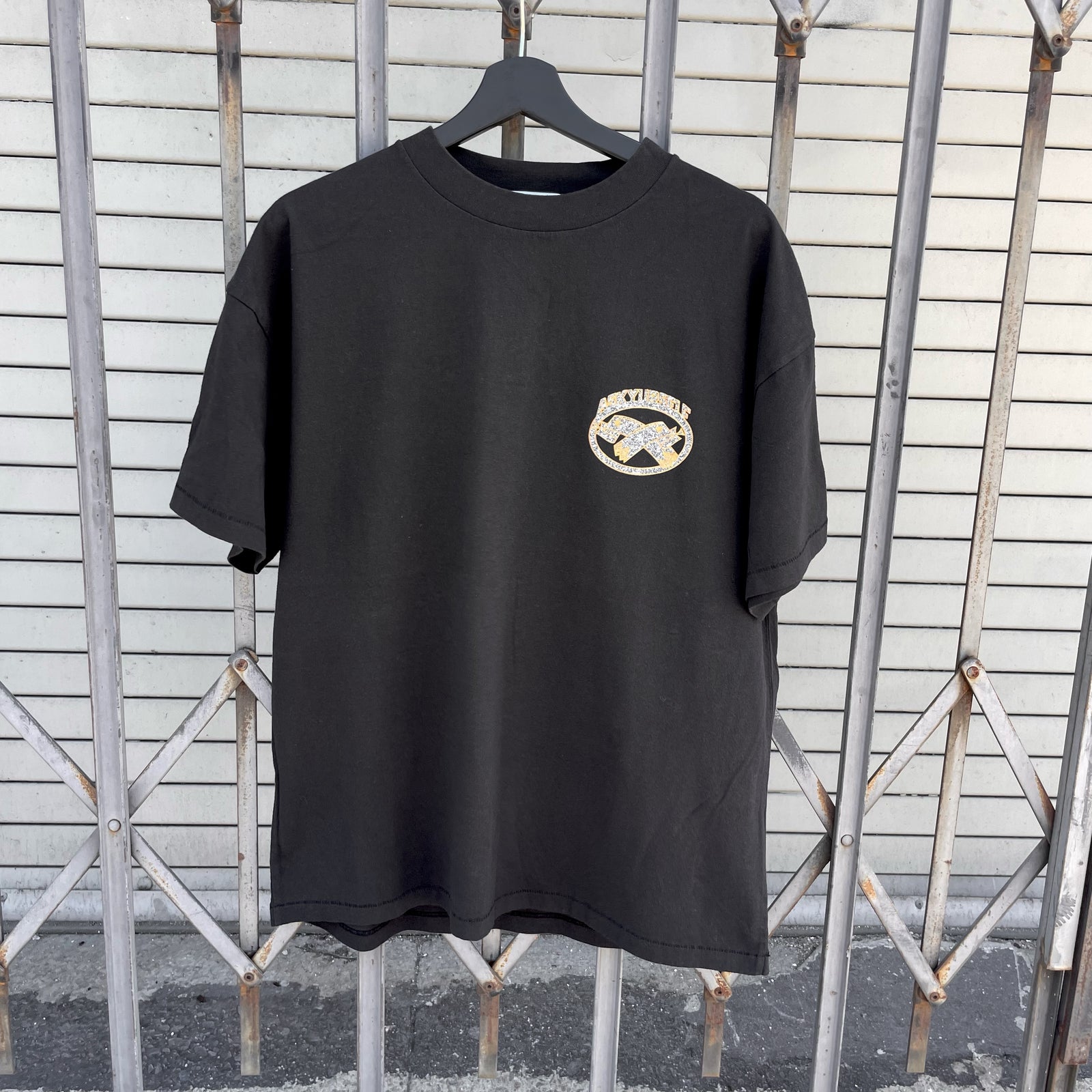 【ASKYURSELF】NO LIMIT Tシャツ 黒 シュリンク加工 関税送料込 NO LIMIT T - ASKYURSELF