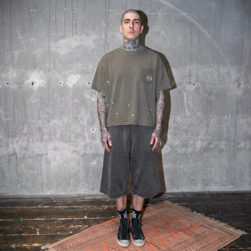 STAINED POCKET T - ASKYURSELF