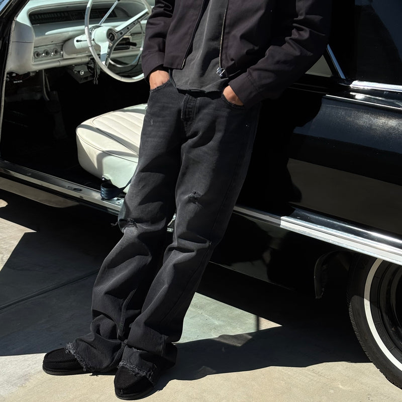 FLARED BAGGY JEANS