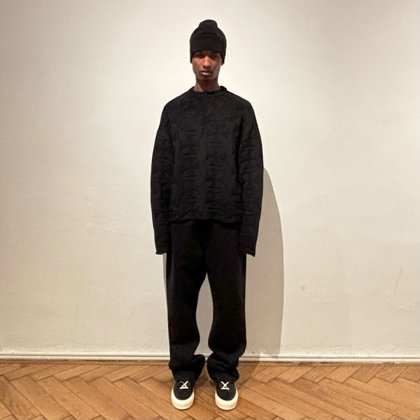 RAW MONO CROSS KNIT